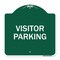 Signmission Reserved Parking Sign Visitor Parking, Green & White Aluminum Sign, 18" x 18", GW-1818-23019 A-DES-GW-1818-23019 - alternate 1